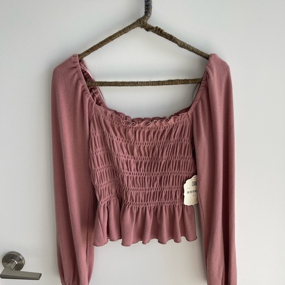 Altered State Smocked Women's Top Pink - Picture 1 of 5